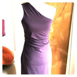 One Shoulder Cotton Spandex Dress